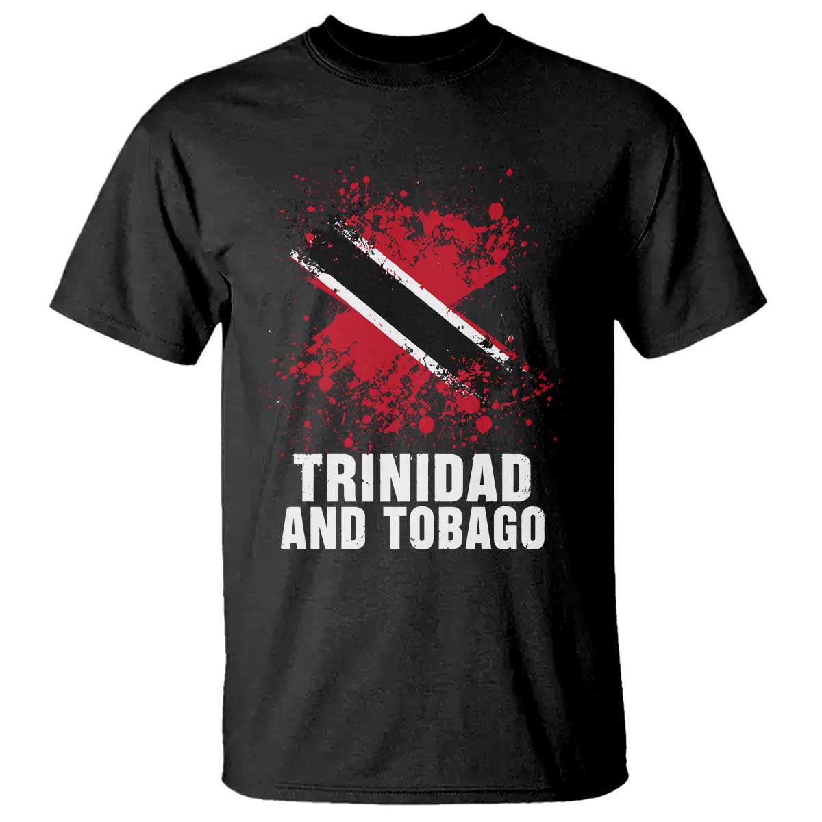 Trinidad And Tobago T Shirt Retro Vintage Watercolors Trinidadian Flag TS11 Black Print Your Wear