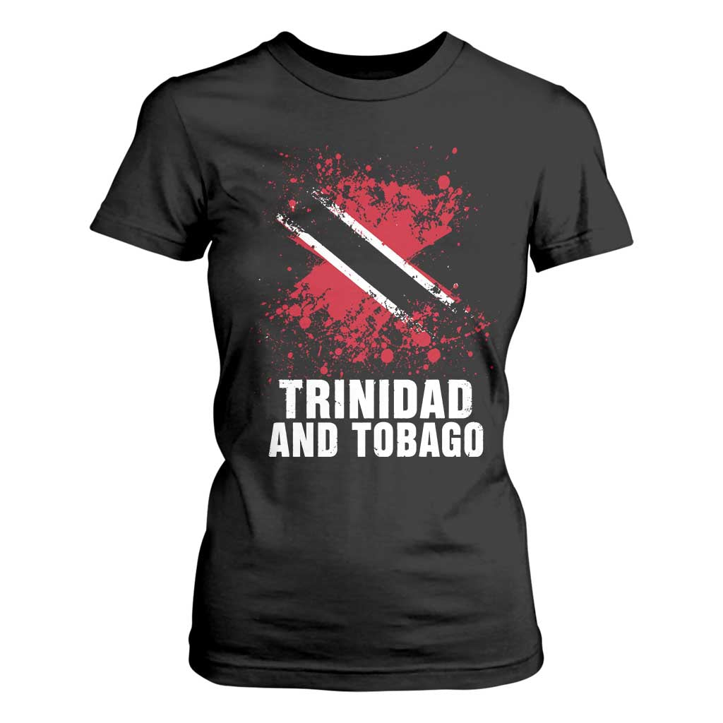 Trinidad And Tobago T Shirt For Women Retro Vintage Watercolors Trinidadian Flag TS11 Black Print Your Wear