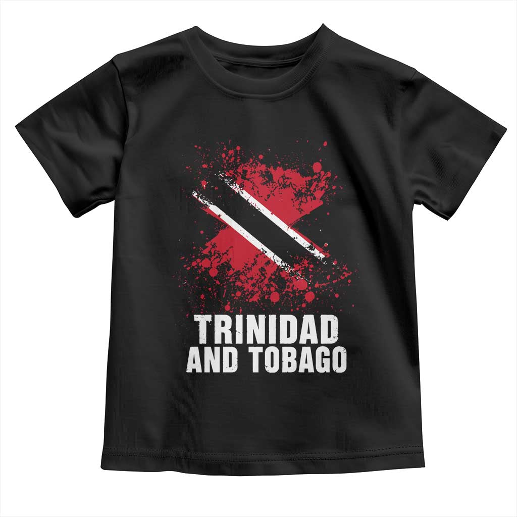 Trinidad And Tobago Toddler T Shirt Retro Vintage Watercolors Trinidadian Flag TS11 Black Print Your Wear