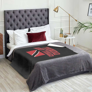 Trinidad And Tobago Athletic Throwback Design Throw Blanket Vintage Trinidadian Flag