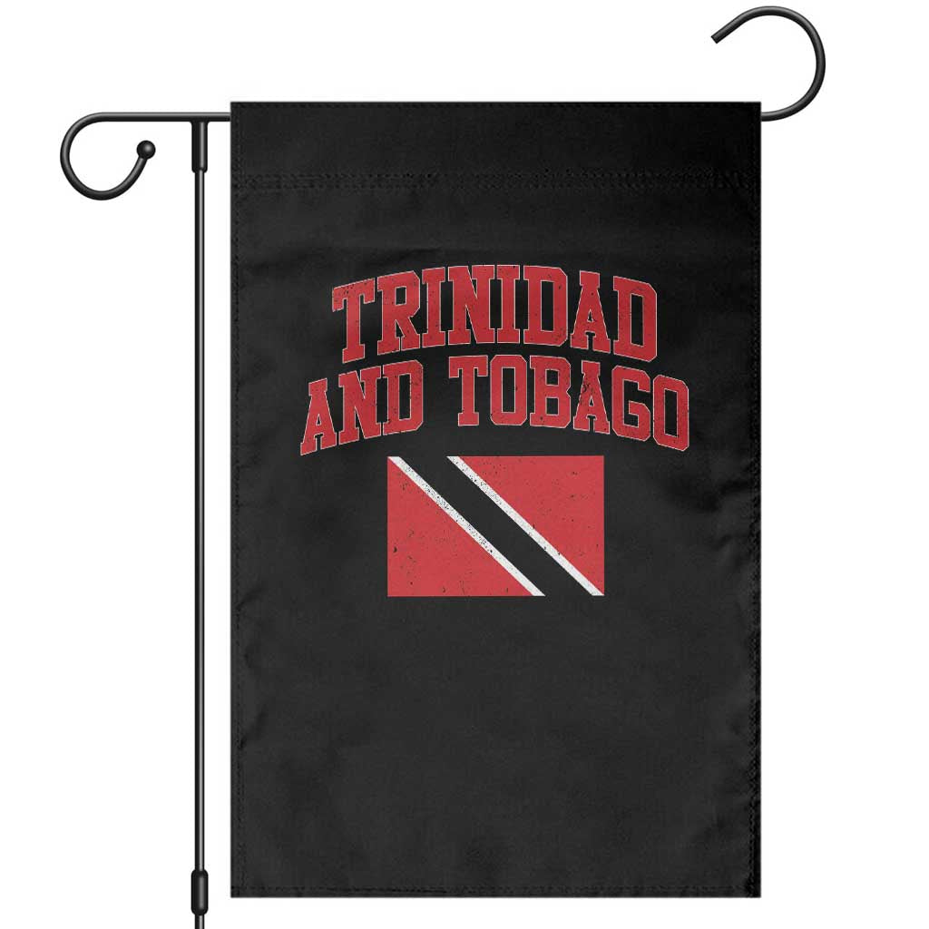Trinidad And Tobago Athletic Throwback Design Garden Flag Vintage Trinidadian Flag TS11 Black Print Your Wear