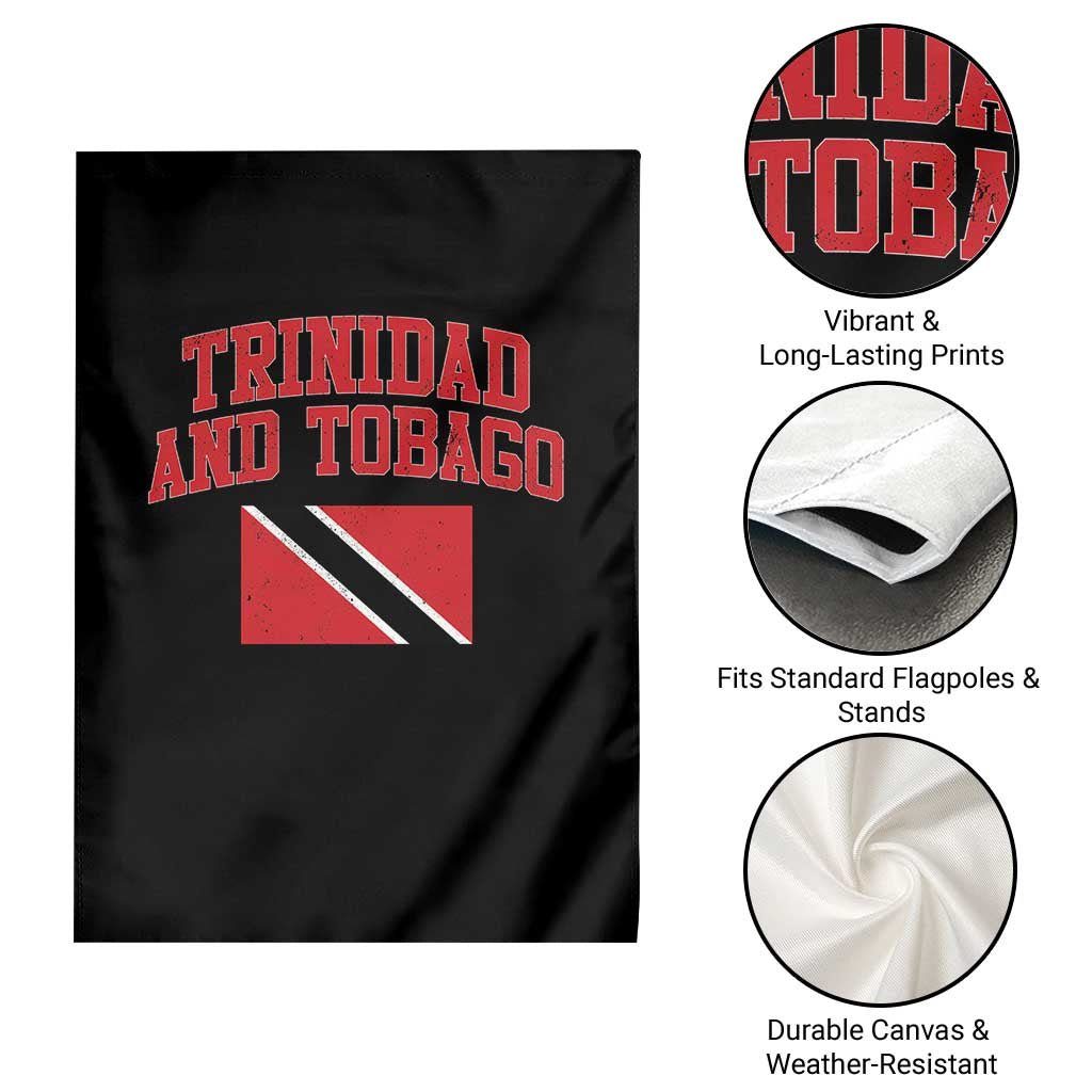 Trinidad And Tobago Athletic Throwback Design Garden Flag Vintage Trinidadian Flag