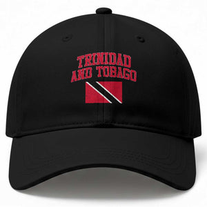 Trinidad And Tobago Athletic Throwback Design Baseball Cap Vintage Trinidadian Flag