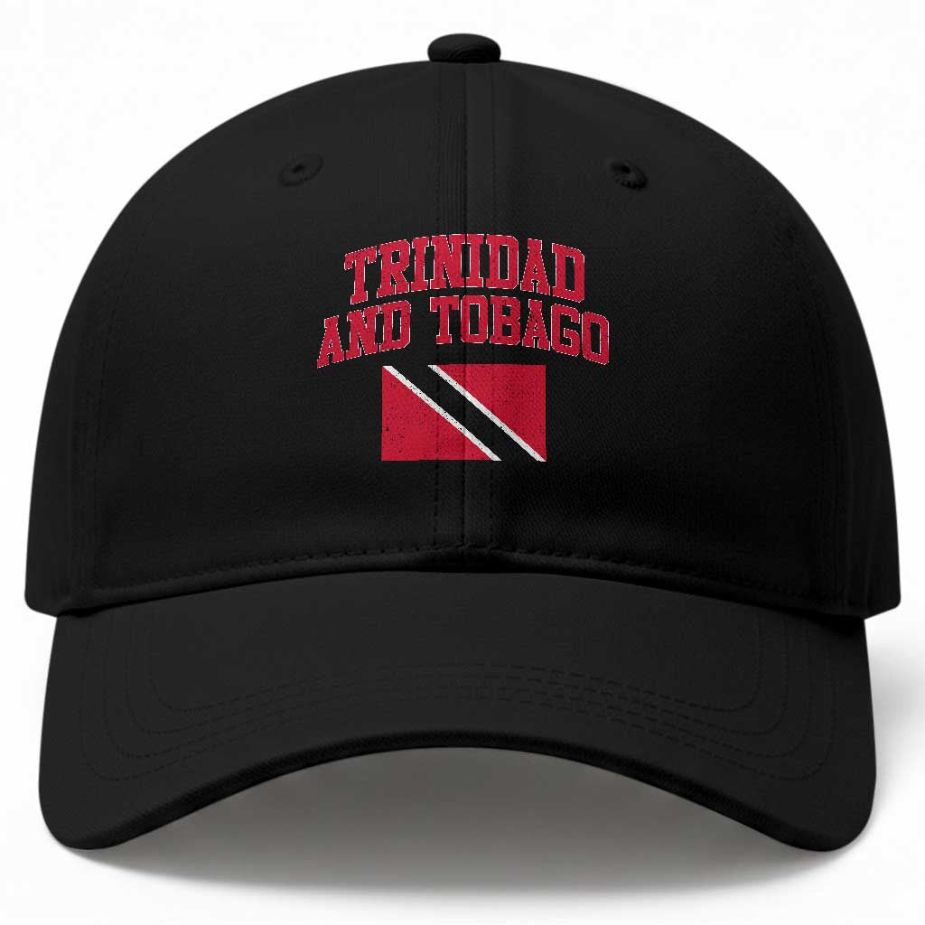Trinidad And Tobago Athletic Throwback Design Baseball Cap Vintage Trinidadian Flag TS11 Print Your Wear