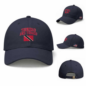 Trinidad And Tobago Athletic Throwback Design Baseball Cap Vintage Trinidadian Flag