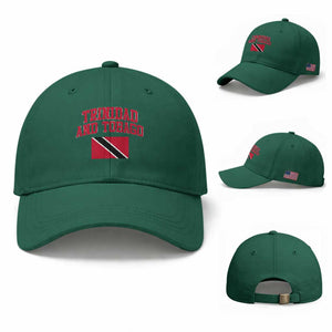 Trinidad And Tobago Athletic Throwback Design Baseball Cap Vintage Trinidadian Flag