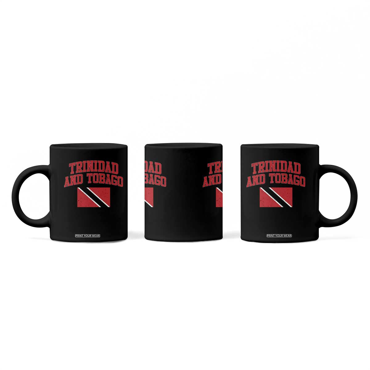 Trinidad And Tobago Athletic Throwback Design Coffee Mug Vintage Trinidadian Flag
