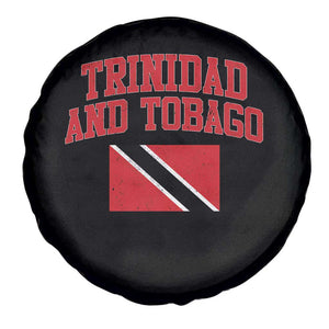 Trinidad And Tobago Athletic Throwback Design Spare Tire Cover Vintage Trinidadian Flag