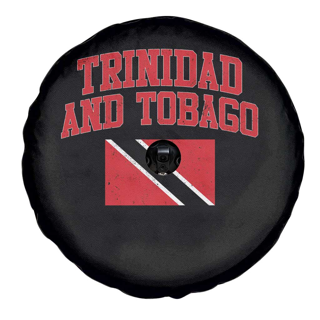 Trinidad And Tobago Athletic Throwback Design Spare Tire Cover Vintage Trinidadian Flag