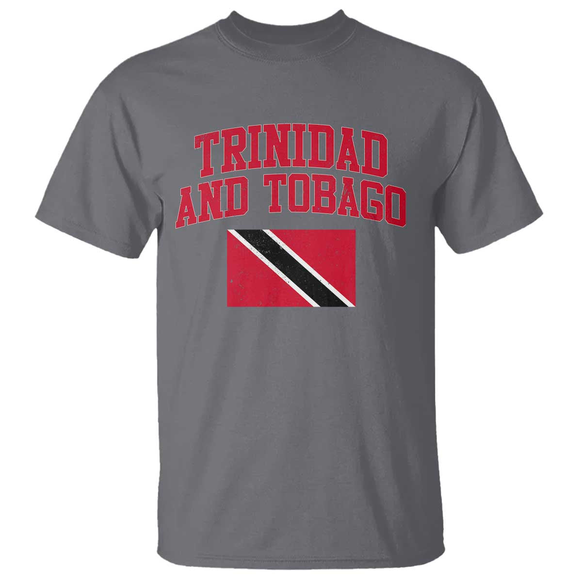 Trinidad And Tobago Athletic Throwback Design T Shirt Vintage Trinidadian Flag