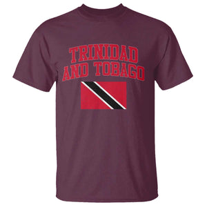Trinidad And Tobago Athletic Throwback Design T Shirt Vintage Trinidadian Flag