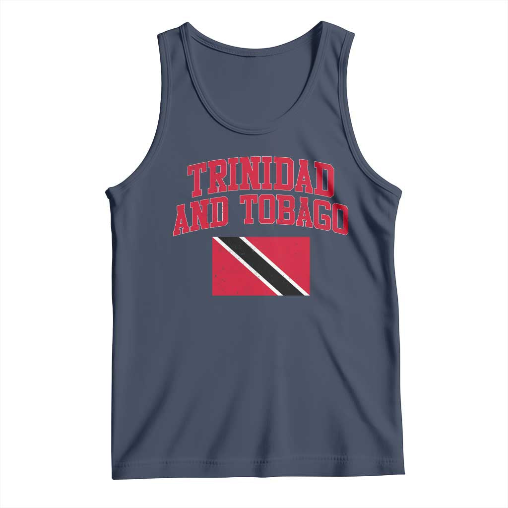 Trinidad And Tobago Athletic Throwback Design Tank Top Vintage Trinidadian Flag