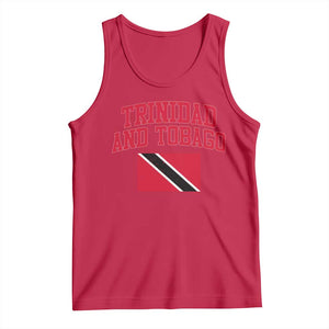 Trinidad And Tobago Athletic Throwback Design Tank Top Vintage Trinidadian Flag