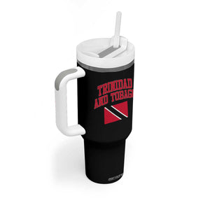Trinidad And Tobago Athletic Throwback Design Tumbler With Handle Vintage Trinidadian Flag
