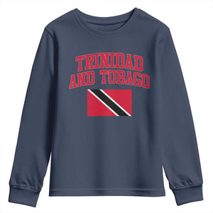 Trinidad And Tobago Athletic Throwback Design Youth Sweatshirt Vintage Trinidadian Flag