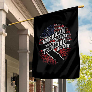American Grown WIth Trinidad Roots Garden Flag Proud Trinidadian and Tobagonian Americans