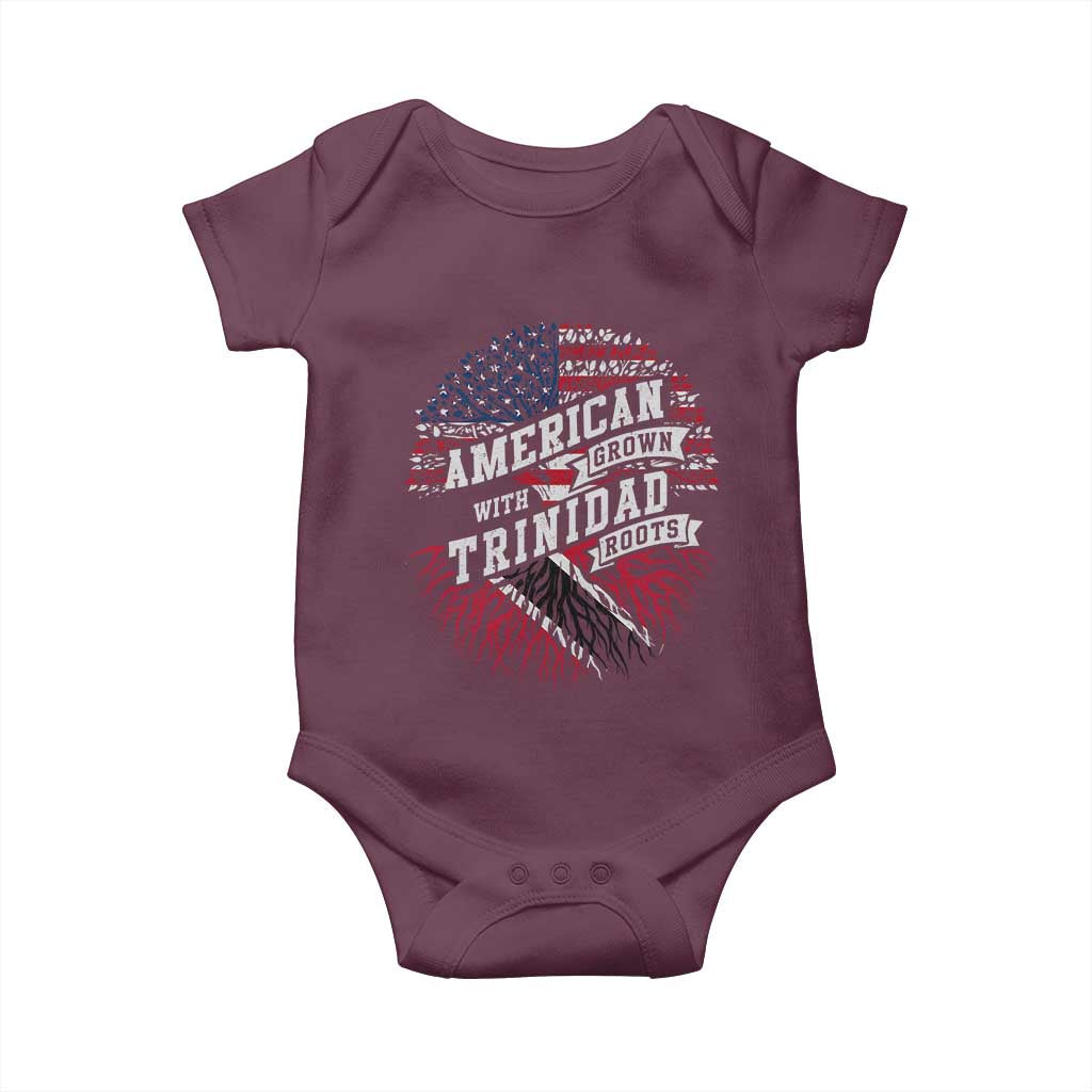 American Grown WIth Trinidad Roots Baby Onesie Proud Trinidadian and Tobagonian Americans