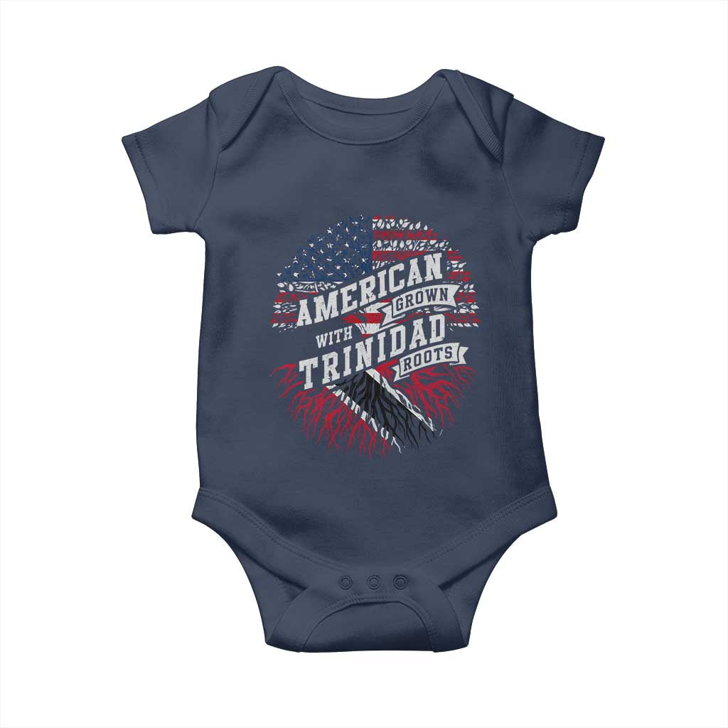 American Grown WIth Trinidad Roots Baby Onesie Proud Trinidadian and Tobagonian Americans