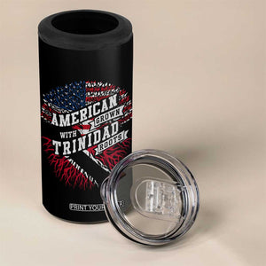 American Grown WIth Trinidad Roots 4 in 1 Can Cooler Tumbler Proud Trinidadian and Tobagonian Americans TS11 Print Your Wear