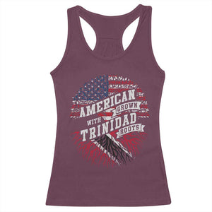 American Grown WIth Trinidad Roots Racerback Tank Top Proud Trinidadian and Tobagonian Americans