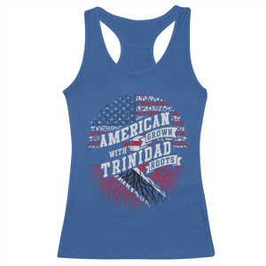 American Grown WIth Trinidad Roots Racerback Tank Top Proud Trinidadian and Tobagonian Americans