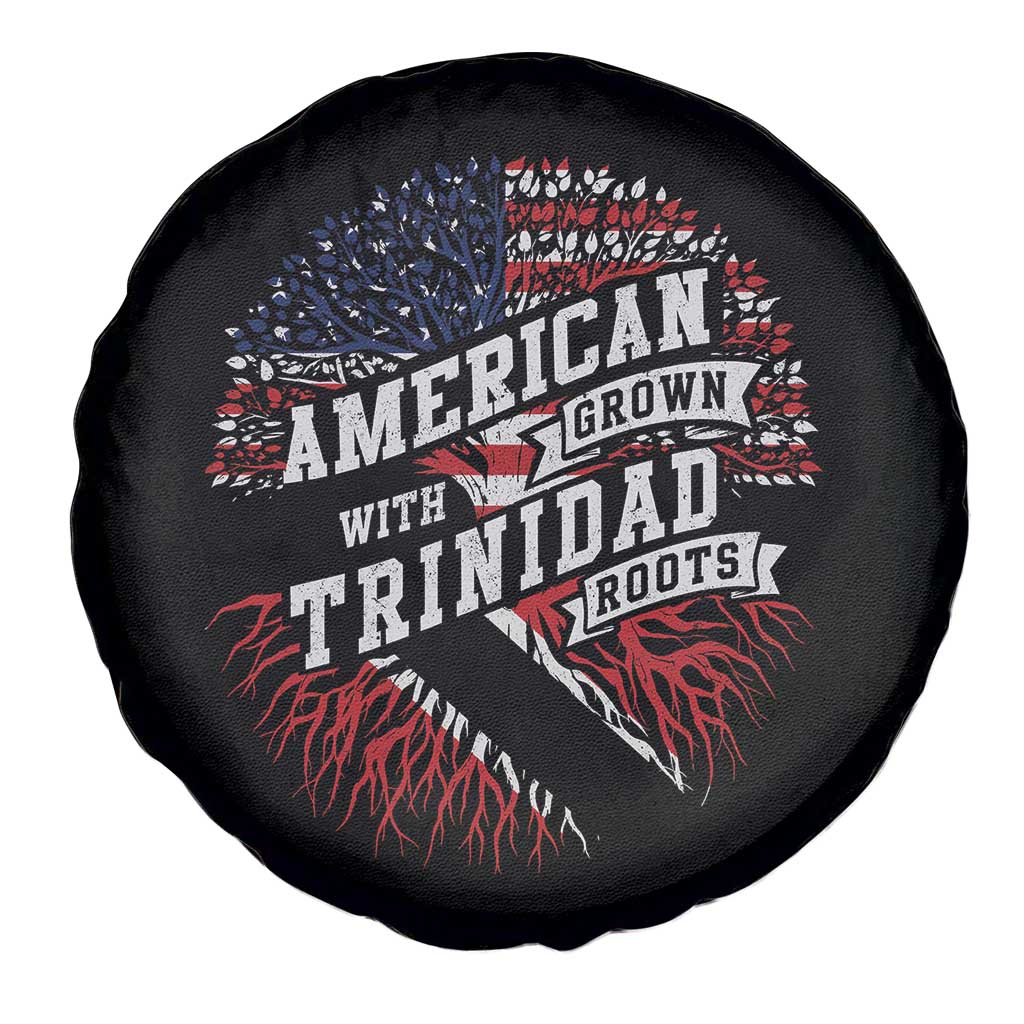 American Grown WIth Trinidad Roots Spare Tire Cover Proud Trinidadian and Tobagonian Americans TS11 Print Your Wear