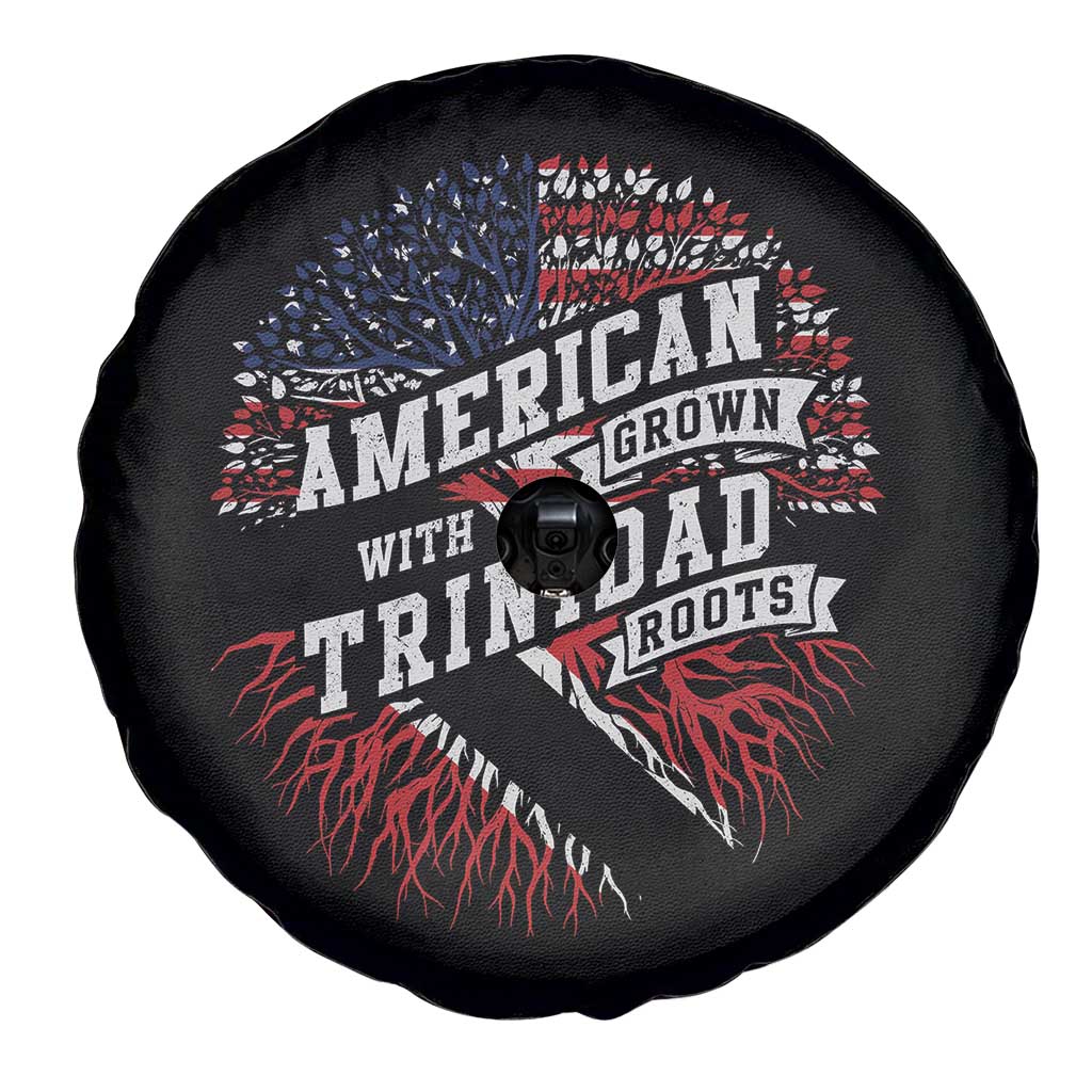 American Grown WIth Trinidad Roots Spare Tire Cover Proud Trinidadian and Tobagonian Americans TS11 Print Your Wear