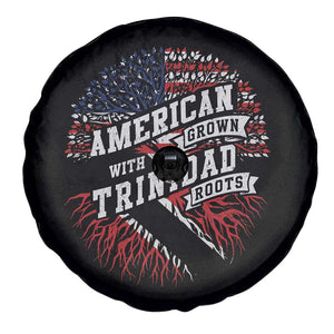 American Grown WIth Trinidad Roots Spare Tire Cover Proud Trinidadian and Tobagonian Americans TS11 Print Your Wear