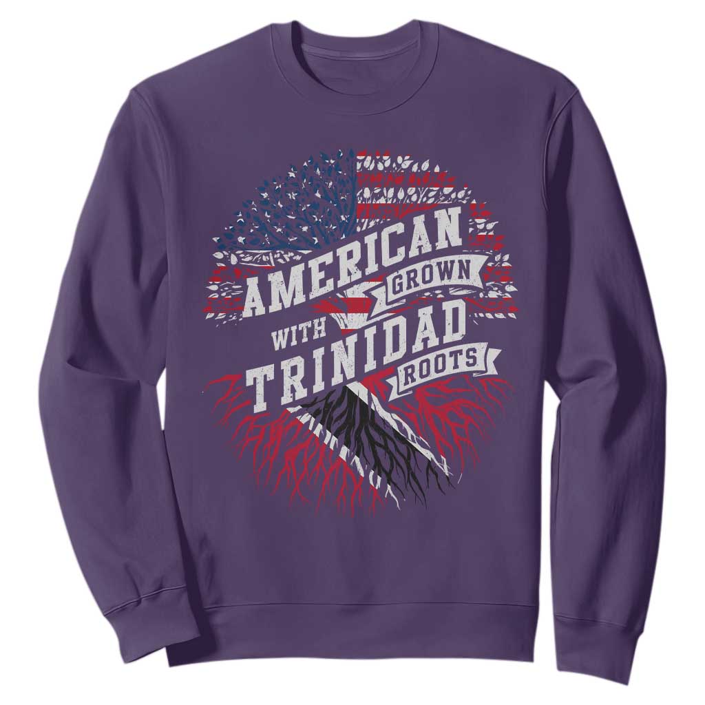 American Grown WIth Trinidad Roots Sweatshirt Proud Trinidadian and Tobagonian Americans