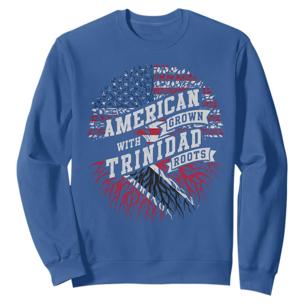 American Grown WIth Trinidad Roots Sweatshirt Proud Trinidadian and Tobagonian Americans