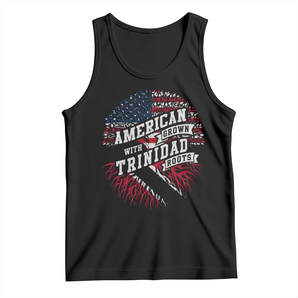 American Grown WIth Trinidad Roots Tank Top Proud Trinidadian and Tobagonian Americans