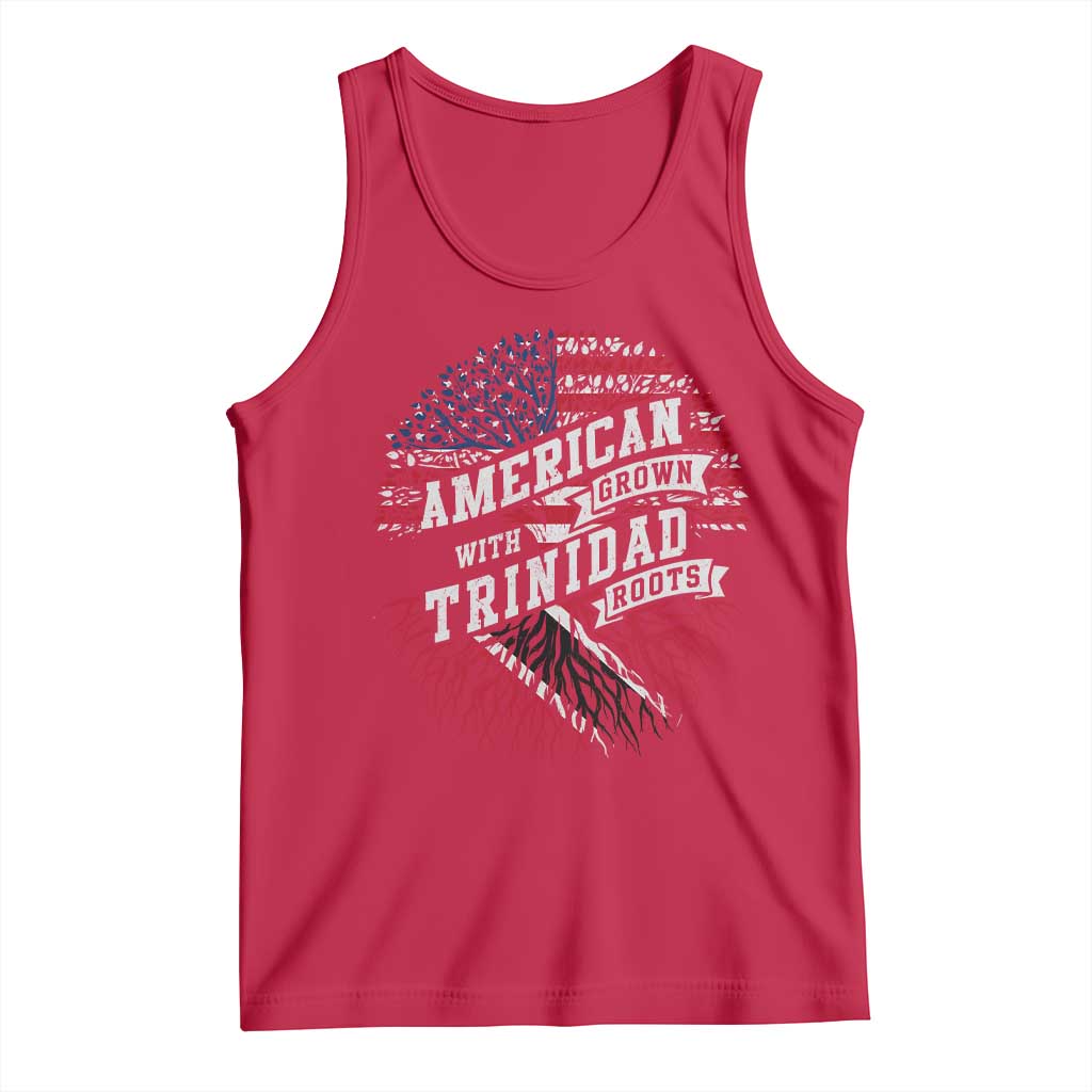 American Grown WIth Trinidad Roots Tank Top Proud Trinidadian and Tobagonian Americans