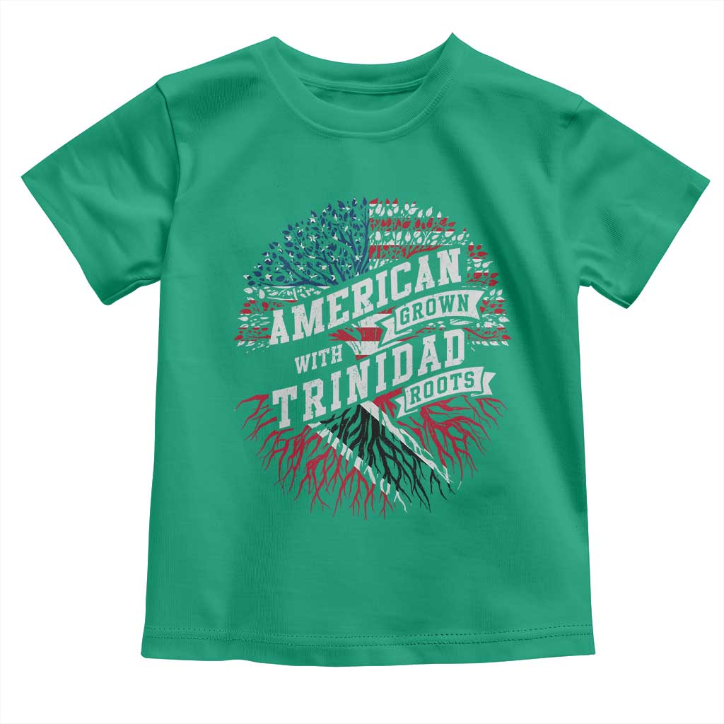 American Grown WIth Trinidad Roots Toddler T Shirt Proud Trinidadian and Tobagonian Americans