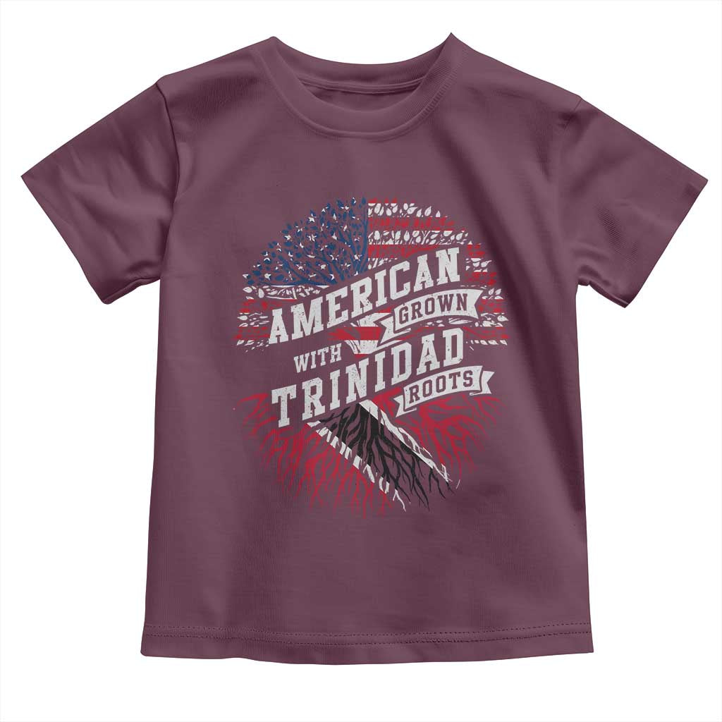 American Grown WIth Trinidad Roots Toddler T Shirt Proud Trinidadian and Tobagonian Americans