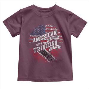 American Grown WIth Trinidad Roots Toddler T Shirt Proud Trinidadian and Tobagonian Americans