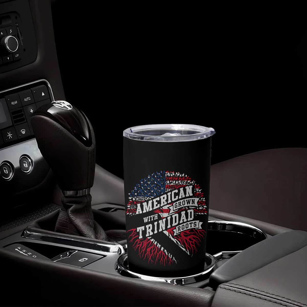 American Grown WIth Trinidad Roots Tumbler Cup Proud Trinidadian and Tobagonian Americans TS11 Print Your Wear