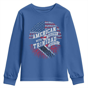 American Grown WIth Trinidad Roots Youth Sweatshirt Proud Trinidadian and Tobagonian Americans