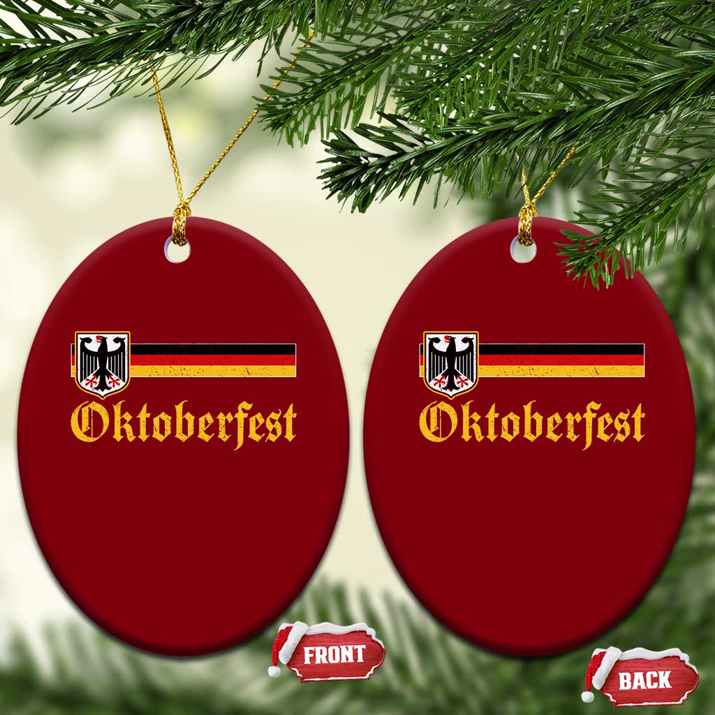 Oktoberfest German Bundesadler Coat of Arms Ceramic Ornament Bavarian Drinking Festival