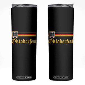 Oktoberfest German Bundesadler Coat of Arms Skinny Tumbler Bavarian Drinking Festival