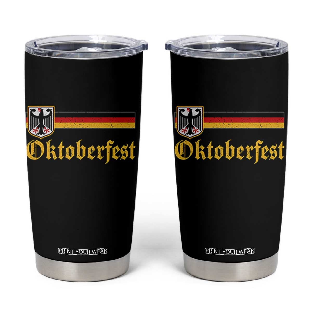 Oktoberfest German Bundesadler Coat of Arms Tumbler Cup Bavarian Drinking Festival