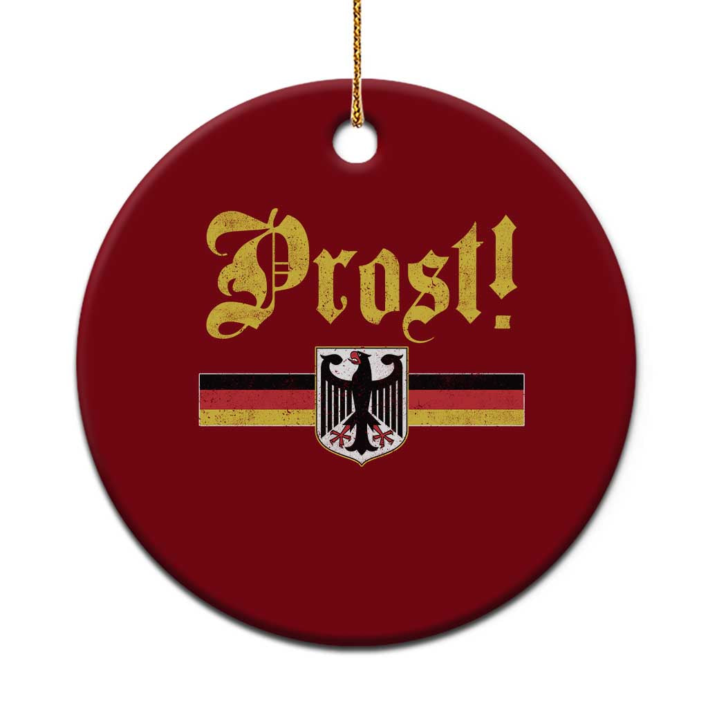 Prost Oktoberfest Beer Drinking Ceramic Ornament German Flag Bundesadler Coat of Arms