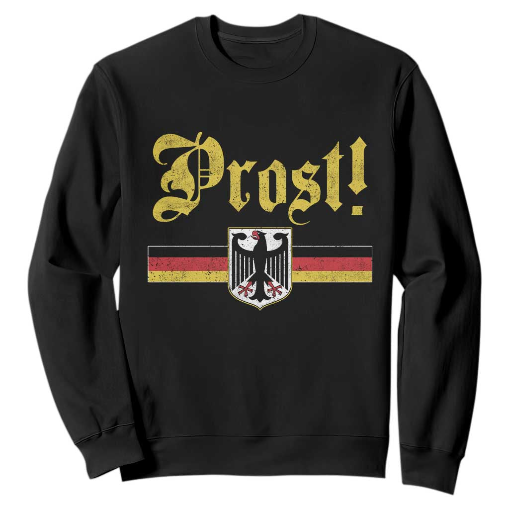 Prost Oktoberfest Beer Drinking Sweatshirt German Flag Bundesadler Coat of Arms