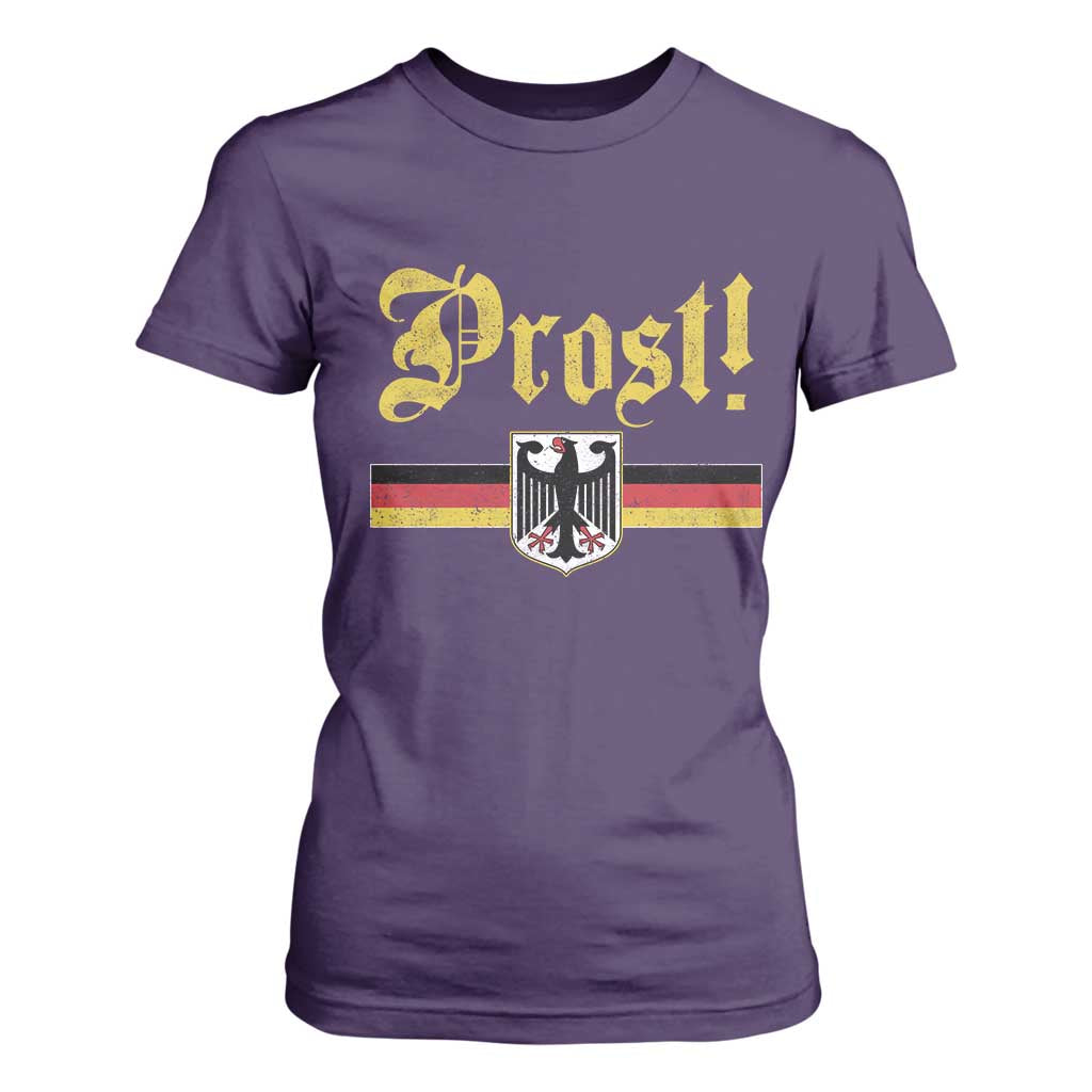 Prost Oktoberfest Beer Drinking T Shirt For Women German Flag Bundesadler Coat of Arms