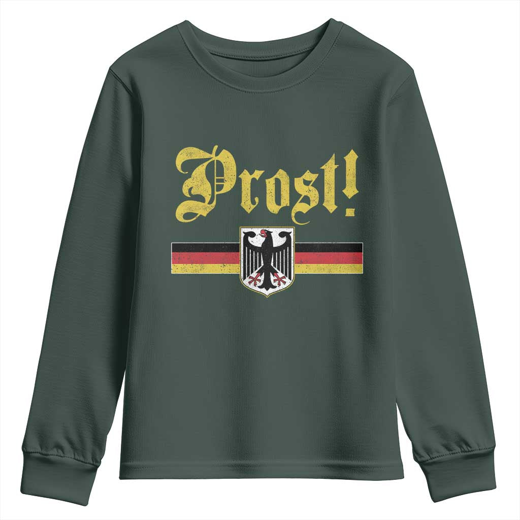 Prost Oktoberfest Beer Drinking Youth Sweatshirt German Flag Bundesadler Coat of Arms