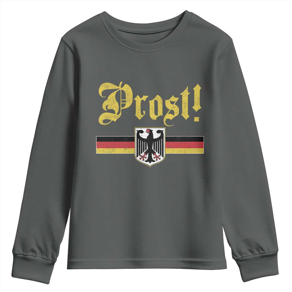 Prost Oktoberfest Beer Drinking Youth Sweatshirt German Flag Bundesadler Coat of Arms