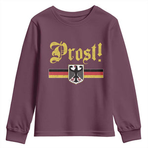 Prost Oktoberfest Beer Drinking Youth Sweatshirt German Flag Bundesadler Coat of Arms