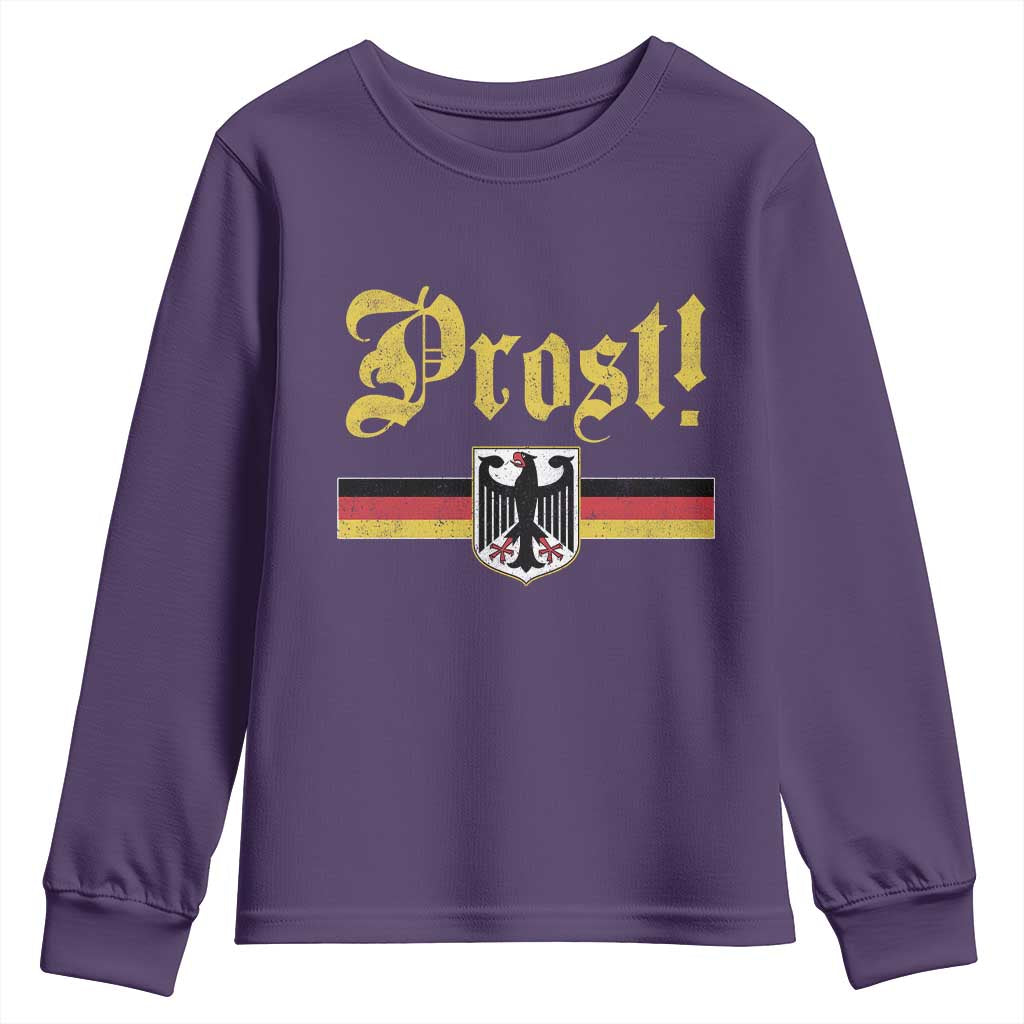 Prost Oktoberfest Beer Drinking Youth Sweatshirt German Flag Bundesadler Coat of Arms