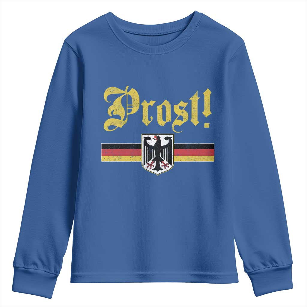 Prost Oktoberfest Beer Drinking Youth Sweatshirt German Flag Bundesadler Coat of Arms