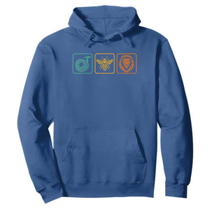 Hose Bee Lion Icons Funny Meme Retro Hoodie