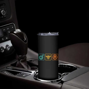 Hose Bee Lion Icons Funny Meme Retro Skinny Tumbler